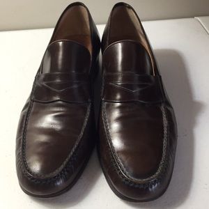 Brown Leather Loafers 8.5 Frank More